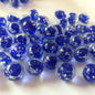 Handmade Painted Glass Beads 8/10/12mm Luminous Silvery Speckles 10pcs
