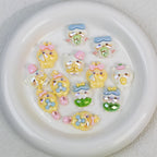 Plating Chiikawa Series Resin Beads Glossy Pastel Colors 20pcs 4