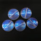 Transparent Aurora Laser Acrylic Beads Iridescent Mixed Shapes 2pcs 7