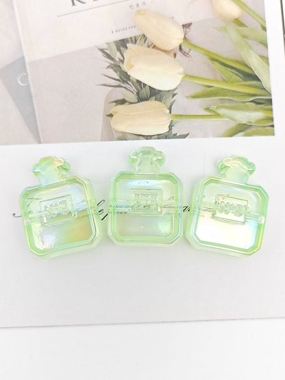 Painted Perfume Bottle Acrylic Beads 29mm Enamel Finish 50pcs 27