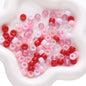 Mixed Style Pony Beads Acrylic 9mm Colorful Assorted 200pcs 13