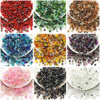 Czech Electroplated Faceted Glass Beads 8mm Soft Shimmer 100pcs 2