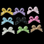 Bow Metal Beads 24mm Painted Lace Pastel Colors 20pcs 15