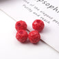 Colored Yarn Ball Acrylic Beads 12mm Large Hole 100pcs 9