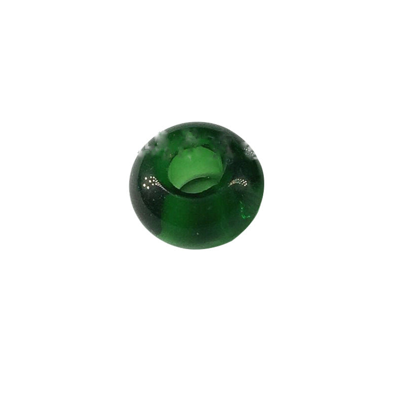 Glass Abacus Spacer Beads 15mm Transparent Large Hole 100pcs 7