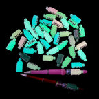 Silicone 3D Focal Beads Luminescent Energy Bottle With PAIME Text 4