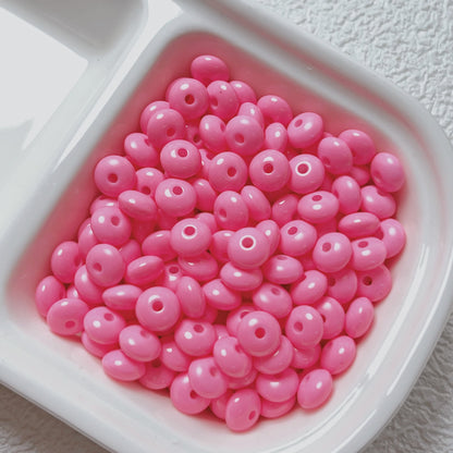 Acrylic Spacer Beads 8mm Colorful Baking Painted 30pcs 8