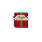 Silicone Focal Beads Christmas Gift Box with Playful Faces 20pcs 7