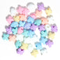 Macaron Acrylic Beads Mixed Shapes Pastel Colors 100pcs 17