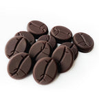 Silicone Focal Beads Coffee Beans Brown Matte Texture 20pcs