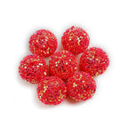 Glitter Bubblegum Beads 16mm Colorful Iridescent Sparkle 1pc 5