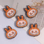 Labub Head Metal Beads 22mm Enamel Painted Alloy 10pcs 6