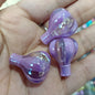 UV Plated Hot Air Balloon Acrylic Beads 25mm Dual Color 50pcs 7