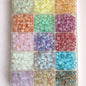 Frosted Round Glass Beads 8mm Pastel Matte Colors 50pcs 6