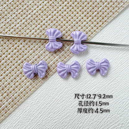 Round Bow Metal Beads 16mm 12mm Baking Painted 20pcs 17