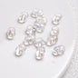 Acrylic Peanut Spacer Beads 8mm High Transparency Plating 100pcs 7