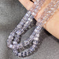 Square Transparent Glass Beads 8mm Clear Iridescent Shine 50pcs 23