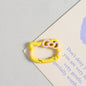 Zinc Alloy Kitty Trigger Spring Keyrings Painted Colorful 6pcs 11