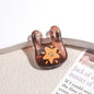 Transparent Handbag Acrylic Beads 25mm Cartoon Pattern Printed 10pcs 6
