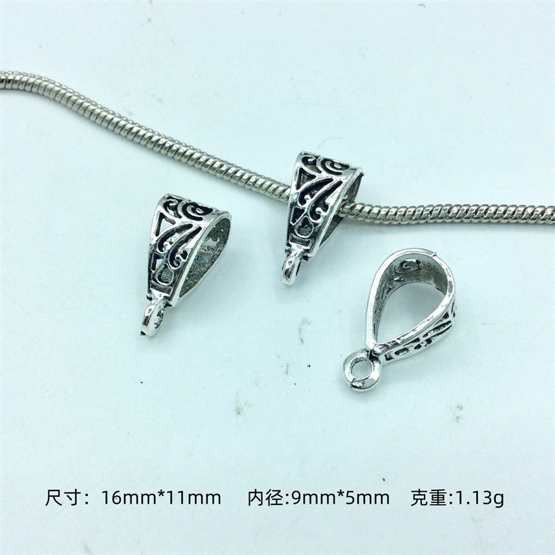 Alloy Bead-Hanger Spacer Beads Vintage Tibetan Style 100pcs 8