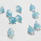 Czech Glass Beads Wind Chime Flower 12mm Pastel Glossy 100pcs 25