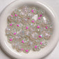 Glow Hand-Painted Heart Crown Acrylic Beads 25mm Pastel 2pcs 3