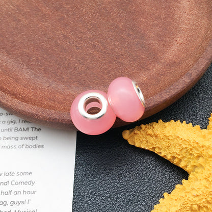 Resin Spacer Beads Pink Tone 40pcs 7