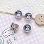 Flat Metal Beads 12mm Sanrio Series Enamel Alloy 10pcs 8