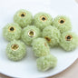 Fabric Spacer Beads 13x20mm Imitation Teddy Wool 20pcs 13