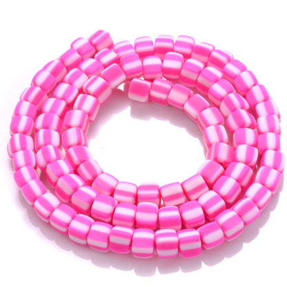 Cube Clay Beads 4mm Two-Color Matte Finish 10 Strands 820pcs 14