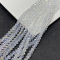 Faceted Transparent Glass Beads 8mm Clear Sparkle 10 Strands 4