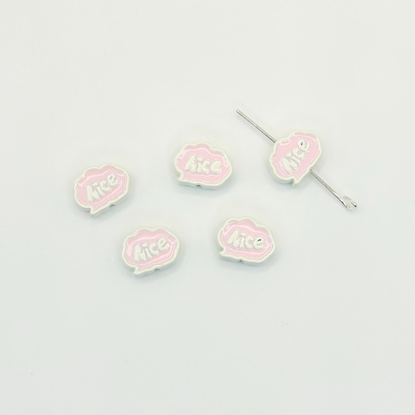 Frame Metal Beads 9x12mm Baking Painted Enamel Alloy 10pcs 10