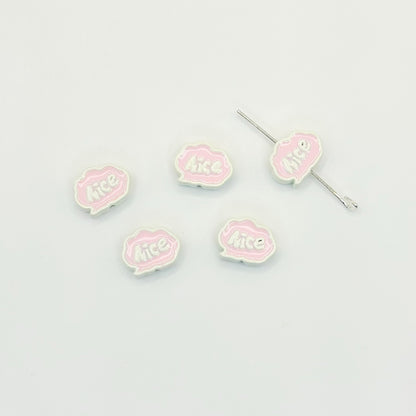 Frame Metal Beads 9x12mm Baking Painted Enamel Alloy 10pcs 10