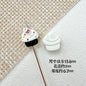 Baking Painted Watermelon and Cake Metal Beads 16mm Colorful 10pcs 19