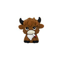 Silicone 3D Focal Beads Highland Cattle Rustic Brown Animal Design 6