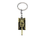 Vintage Alloy Tank Keychain Military Style Antique Finish 5