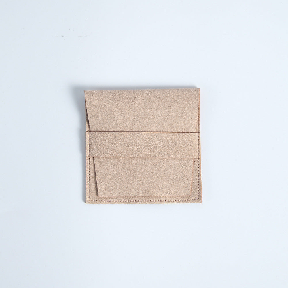 Microfiber Envelope Closure Strap Pouches 6.2/8cm Lavender 2pcs 6