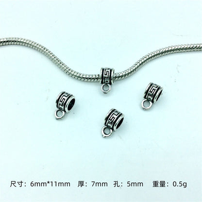 Alloy Bead-hanger Spacer Beads Large Hole 200pcs 7