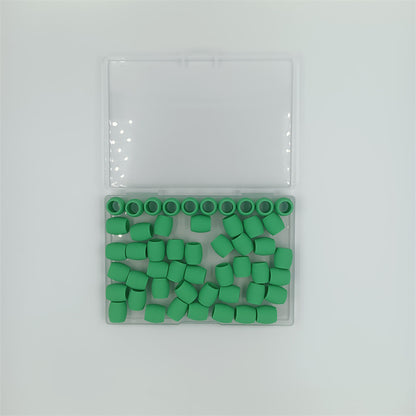 Silicone Hair Beads Pony Beads Dreadlock Colorful Mixed 50pcs 13