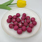 Glitter Round Acrylic Beads 16mm Colorful Powder Wrapped 50pcs 8
