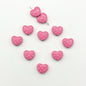 Heart Metal Beads 12mm Baking Painted Biscuit Style 20pcs 8