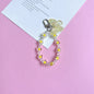 Acrylic Flower Laser Butterfly Beaded Keychain Translucent Colorful 15