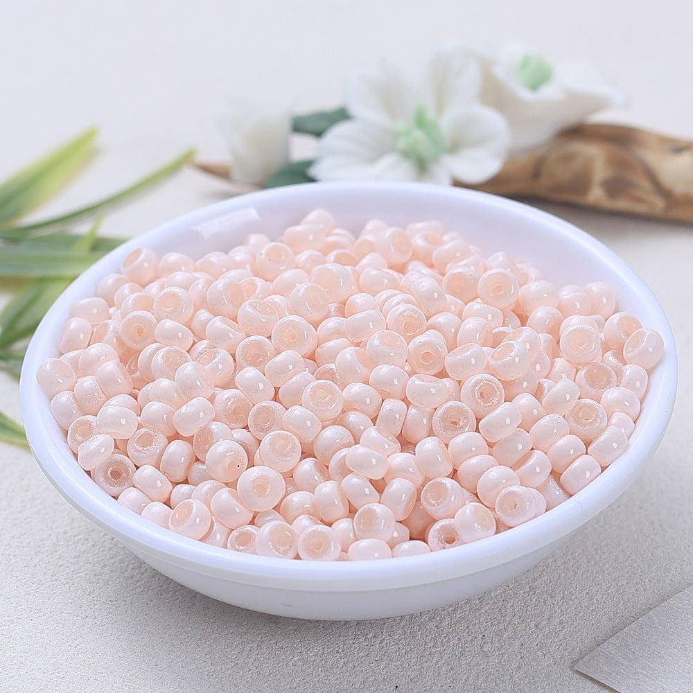 Glass Donut Spacer Beads 4mm Solid Color 200pcs 12