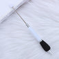 Beadable Ballpoint Pen Comfortable Grip Sponge Sheath Black Ink 1.0mm 6