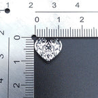 Wrinkled Heart Metal Beads 12mm Rustic Zinc Alloy 100pcs 4