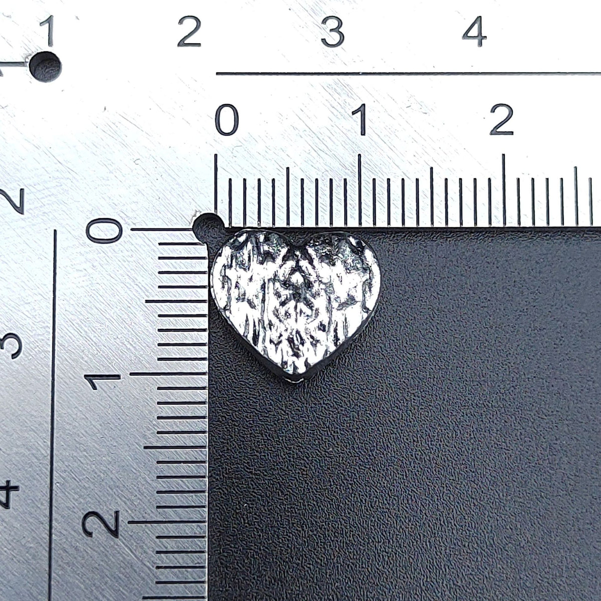 Wrinkled Heart Metal Beads 12mm Rustic Zinc Alloy 100pcs 4
