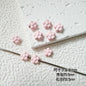 Heart Circle Floral Metal Beads Painted Solid Color Bulk 20pcs 31