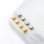 Smooth Crown Acrylic Beads 5mm Metallic Gold Silver CCB Plastic 200pcs 4