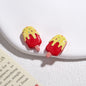 Painted Popsicle Acrylic Beads 20mm Colorful Drip Design 50pcs 12