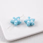 Waffle Pattern Star Acrylic Beads 19mm Colorful Mixed 20pcs 9